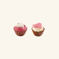 3 Cupcakes with heart - bag 100g